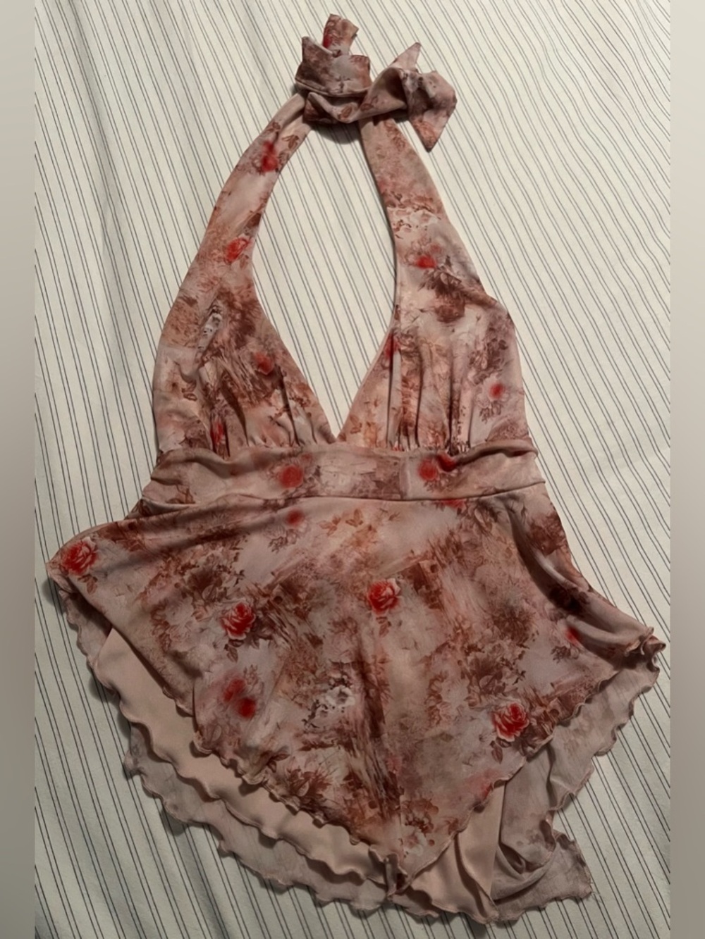 Full Tilt Floral Halter Top